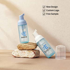 Bouteille ronde en PET écologique de 50 ml pour mousse, petite capacité, flacon d'essai pour nettoyant <span class=keywords><strong>visage</strong></span> en mousse - Product Image 1