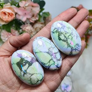 หินฮาวไลท์ธรรมชาติทรงรีขัดเงาสำหรับตกแต่งบ้านและของขวัญวันหยุด ขายส่ง - Product Image 3