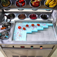 Machine à faire des glaces frites, machine à faire des rouleaux de glace