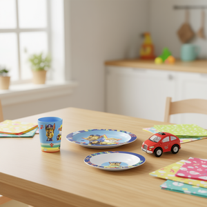 Ensemble de vaisselle pour enfants Paw Patrol, 3 pièces, <span class=keywords><strong>assiette</strong></span>, bol, tasse, <span class=keywords><strong>plastique</strong></span> sans BPA, design de dessin animé pour enfants - Product Image 2