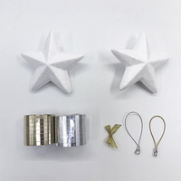 Kit de mosaïque brillante DIY, ornement suspendu en mousse étoile vierge avec rouleaux de ruban mosaïque miroir holographique, jouet artistique pour enfants, fête de fin d'année
