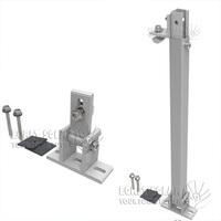 Support de panneaux solaires à pieds réglables pour balcon, adapté aux toits plats et aux toits en tôle