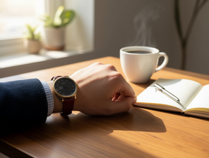 Hyf A98 Orologio da Donna con Cinturino in Pelle Placcato Oro, Resistente all'Acqua 3Bar, Colori Misti, Smartwatch alla Moda - Product Image 2