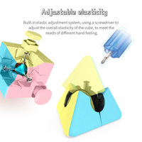 Série de puzzles pyramidaux magiques MoYu, six options, cube magique créatif pour la salle de classe, cube magique éducatif pour enfants