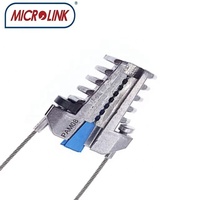 Kit de fixation pour câble aérien de type figure 8 – Serre-câble d'ancrage pour câble à fibre optique aérien