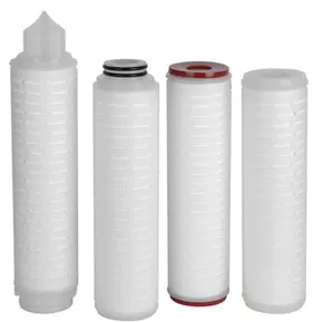 Precision Water Filter Elements 20 Inch 0.2 Micron Absolute PP Pleated Water Filter Cartridge Replacement Filter Cartridge