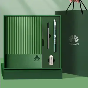 Promozionale piano personalizzato A5 taccuino con set di penna per azienda dipendente di cancelleria aziendale regalo per uomo