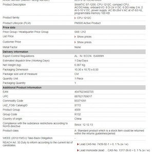 ยอดนิยม รับประกัน 1 ปี ซีพียู 1214C คอนโทรลเลอร์ PLC รุ่น 6ES7212-1BE40-0XB0 - Product Image 4