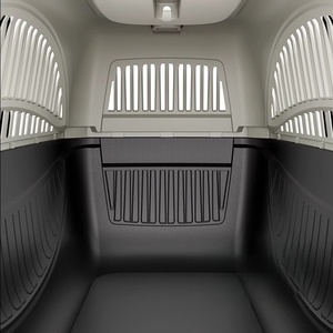 Boîte de <span class=keywords><strong>transport</strong></span> en plastique pour chiens approuvée par les compagnies aériennes avec poignée Cages pour animaux de compagnie Sac de <span class=keywords><strong>transport</strong></span> et maisons de voyage Cages avec porte en métal - Product Image 2