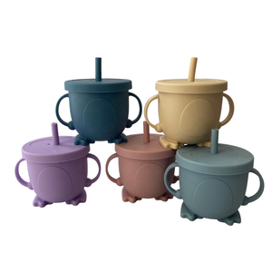Gobelets en silicone pour enfants avec des motifs mignons et des couvercles anti-fuite Modèle KKBB30 - Product Image 6