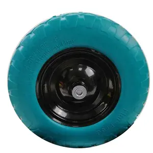 16 inch Qingdao cheap pu foam tire solid polyurethane wheel garden wheel 4008