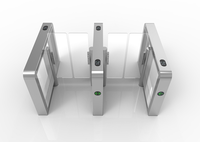 Porte de vitesse de barrière d'oscillation de tourniquet de sécurité d'aéroport avec le scanner multiple d'empreinte digitale de reconnaissance faciale
