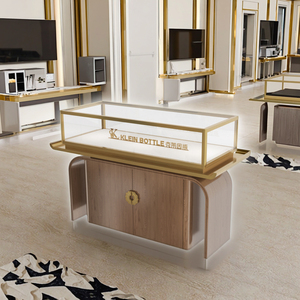 عرض المجوهرات من الزجاج المقسى المعاصر فائق الوضوح سلس عرض <span class=keywords><strong>LED</strong></span> للتحكم الإلكتروني في الوصول الحديث - Product Image 3