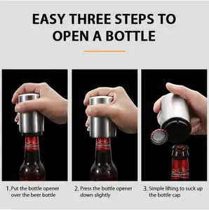 Barware Easy To Use Automatic Beer Bottle Opener Soda Cap Opener Gifts For Men