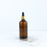 5ml 10ml 15ml 20ml 30ml 50ml 60ml 100ml verre ambré bouteilles d'huile essentielle vides compte-gouttes réactif Pipette bouteille