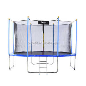 Trampolín grande para exteriores Zoshine personalizado para la familia, tamaño de 10 pies/12 pies, caja fuerte de red para niños y adultos, espuma de PVC duradera - Product Image 2
