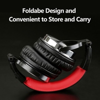 Casque filaire d'écouteurs de moniteur d'instrument de musique professionnel avec câbles audio de 3.5mm et 6.5mm pour clavier de piano