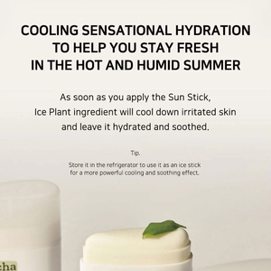 ETRUN ALISA private label Matcha idratante <span class=keywords><strong>crema</strong></span> <span class=keywords><strong>solare</strong></span> opaca stick spf <span class=keywords><strong>50</strong></span> + no cast bianco UV protect sun stick - Product Image 3