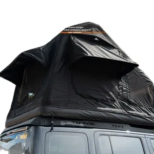 Tente de toit gonflable - Quatre saisons, 3000 mm+, imperméable, pliable, pour SUV, <span class=keywords><strong>camping</strong></span> tout-terrain et excursions en voiture - Product Image 2