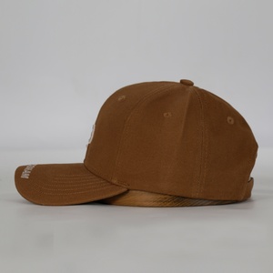 Gorra de Béisbol de 6 Paneles de Sarga 100% Algodón al por Mayor, Color Sólido, para Deportes al Aire Libre, con Logotipo Bordado 3D Personalizado - Product Image 3