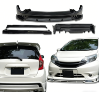 Nouveau kit carrosserie très demandé pour Nissan Note 2012-2015 : pare-chocs avant, lèvre arrière, jupes latérales en plastique ABS – Pièces automobiles