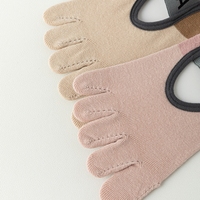 Chaussettes de sport à 5 orteils, antidérapantes, en coton, logo personnalisé, pour femmes, yoga, pilates, automne, écologiques, vente en gros directe d'usine