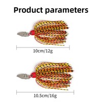Leurre spinnerbait en gel de silicone avec déflecteur d'eau, design homme barbu, pompons et paillettes, résistant aux accrochements pour la pêche à la truite
