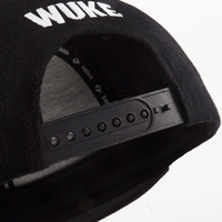 Topi Baseball Snapback Grosir Laris Manis, Fashion Hip Hop 6 Panel Flat Bill Hitam Bordir Gigi Besar, Topi Snapback Custom