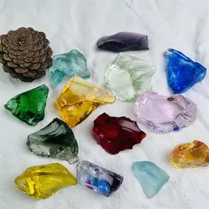 Gema de cuarzo Natural para decoración del hogar, varias piedras rugosas de cristal de Andara, venta al por mayor