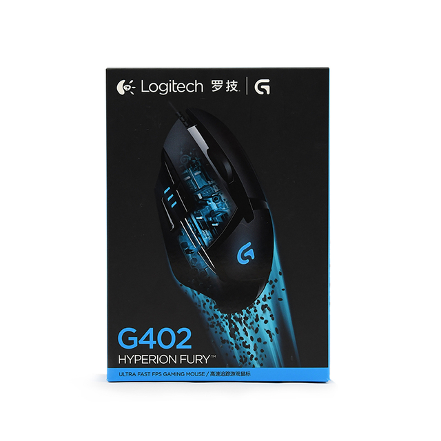 For G402 Black Premium Quality USB Wired Optical Gaming Mouse 8 Buttons Ergonomic Programmable Stock for Laptop Computers