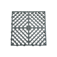 Dalles de sol emboîtables modernes en plastique PP, tapis modulaire amovible pour entrepôt intérieur et salle d'exposition