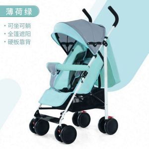 Poussette légère pliable en acier inoxydable avec siège inclinable, utilisable toutes saisons, portable, pour bébé de 0 à 3 ans, garantie incluse - Product Image 4