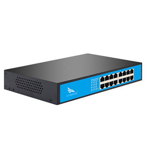 16-Port 100Mbps Modem quang <span class=keywords><strong>Router</strong></span> Mạng máy ảnh Splitter & Ethernet Cable với SNMP & QoS chức năng cho giám sát - Product Image 1