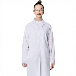 <span class=keywords><strong>Camice</strong></span> da Laboratorio LRY Esclusivo in Cotone Dobby <span class=keywords><strong>Bianco</strong></span> - Modelli a Maniche Corte/Lunghe per Tutte le Stagioni, Abbigliamento per Saloni di Bellezza e Medici, <span class=keywords><strong>Camice</strong></span> Universitario - Product Image 1