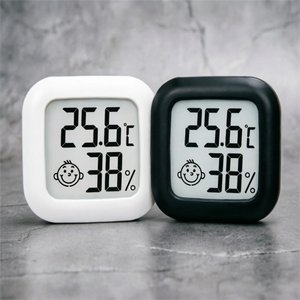 Mini Dijital Termometre Higrometre, Ev Odası Ofisi için Kablosuz İç Mekan LCD Ekranlı Sıcaklık Nem Sensörü - Product Image 1