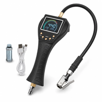 Pistolet gonfleur de pneus portable TB-902 rechargeable avec manomètre pour gonflage et dégonflage automatique des pneus de voiture, camion et tout-terrain