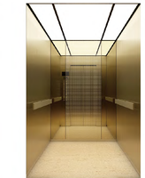 Ascenseur de passagers Fareo moderne en acier inoxydable sans engrenages à traction AC - Durable, installation et fonctionnement faciles, sol en PVC, garantie 1 an