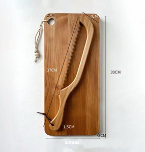 Ensemble cadeau de <span class=keywords><strong>couteau</strong></span> <span class=keywords><strong>à</strong></span> <span class=keywords><strong>pain</strong></span> et <span class=keywords><strong>planche</strong></span> <span class=keywords><strong>à</strong></span> découper en bois - Product Image 6