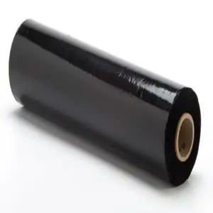 Siyah karbon iletken Film ambalaj elektronik aksesuarları Anti statik PE çin üretici özelleştirilmiş streç Film