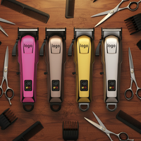 Tondeuse à cheveux professionnelle électrique rechargeable pour hommes, coupe-cheveux sans fil à charge rapide