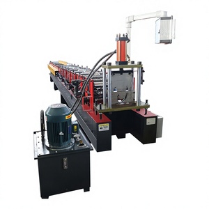 Máquina Perfiladora de Canalones de Acero de Color con Certificación CE, Dispositivo de Corte Hidráulico, Motor y Bomba, Espesor de 1.5-2.0 mm - Product Image 1