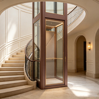 Ascenseur résidentiel personnalisé pour petite villa, 2 à 6 étages, hydraulique et à traction, pour usage intérieur et extérieur