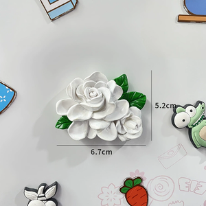 Magneti per Frigorifero in Resina 3D con Fiori, Design Botanici Assortiti (<span class=keywords><strong>Girasole</strong></span>, Rosa), Personalizzazione OEM di Logo e Confezione, Decorazione per la Casa - Product Image 5