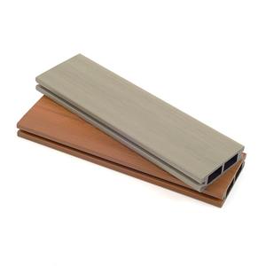 Clôture de jardin moderne en composite <span class=keywords><strong>bois</strong></span>-plastique avec poteaux en aluminium fixés - Product Image 6