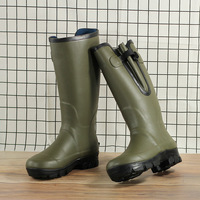 Bottes Wellington vulcanisées imperméables, bottes de randonnée camouflage, chaussures de chasse en néoprène résistantes à l'usure, bottes de pêche pour hommes