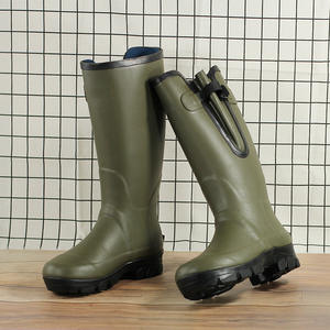 รองเท้าบูทวัลคาไนซ์แบบกันน้ำ ลายพราง สำหรับเดินป่า ทำจากนีโอพรีน ทนทานต่อการสึกหรอ รองเท้าล่าสัตว์ รองเท้าตกปลา สำหรับผู้ชาย - Product Image 5