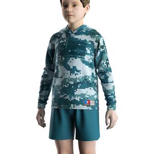 Haut de pêche à capuche professionnel pour enfants, séchage rapide, UPF 50, respirant, imperméable, coupe-vent, grande taille, en polyester pour garçons - Product Image 5