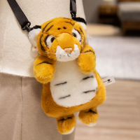 Sac à dos animal personnalisé pour enfants en peluche tigre léopard koala sac à dos drôle pour téléphone portable