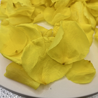 Kelopak Mawar Kuning Awet, Kelopak Bunga Abadi Grosir untuk Dekorasi Pesta Pernikahan, Festival, Kerajinan DIY, Aromaterapi