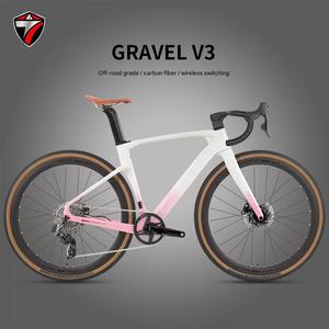 จักรยานเสือหมอบ TWITTER Gravel V3 ระดับมืออาชีพ พร้อมชุดเกียร์ไร้สาย <span class=keywords><strong>SRAM</strong></span> RIVAL <span class=keywords><strong>ETap</strong></span> AXS 12 สปีด จักรยานกราเวลที่มั่นคงสำหรับการแข่งขัน - Product Image 1